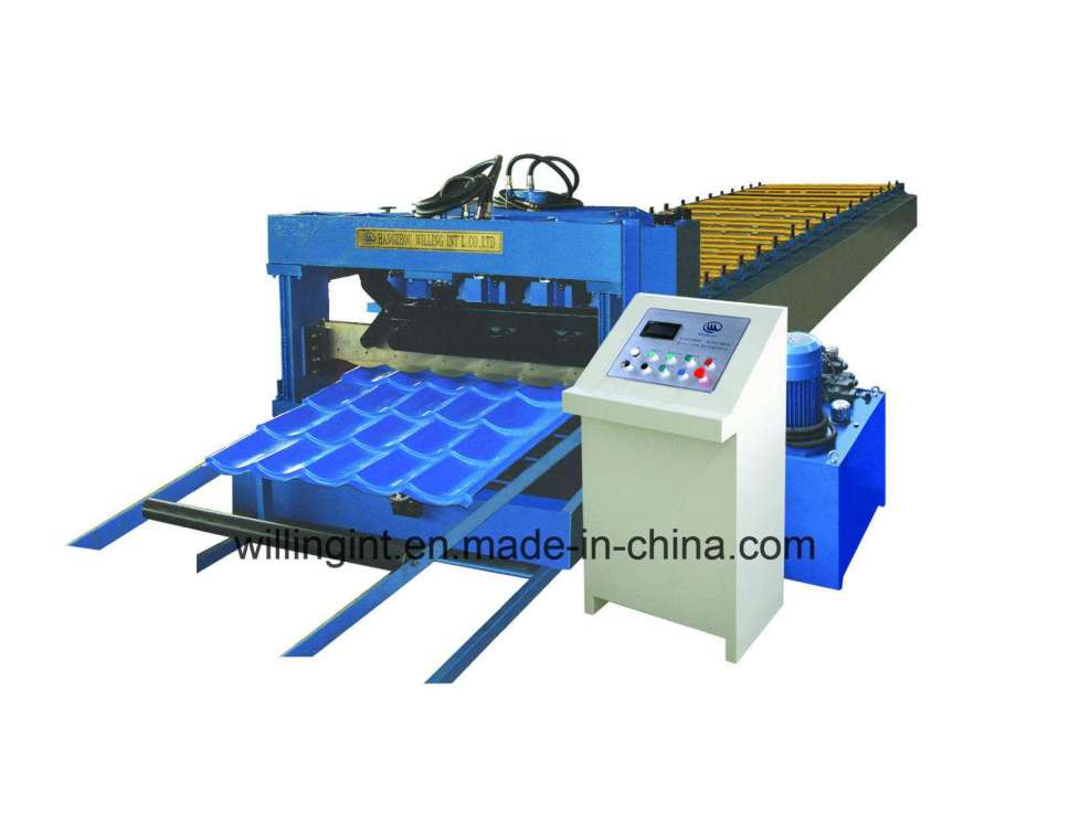 Galzed Steel Roofing Tile Roll Forming Metal Forging Machinery