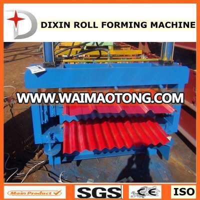 Corrugated and Trapezoidal Double Layer Roll Forming Machine